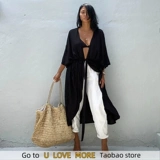 [Beach Cover Up Kimono Women Summer 2024 New Pareo Swimsuit C]