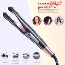 Hair Curler Straghtener 2 in 1 Spiral Wave Curling Iron