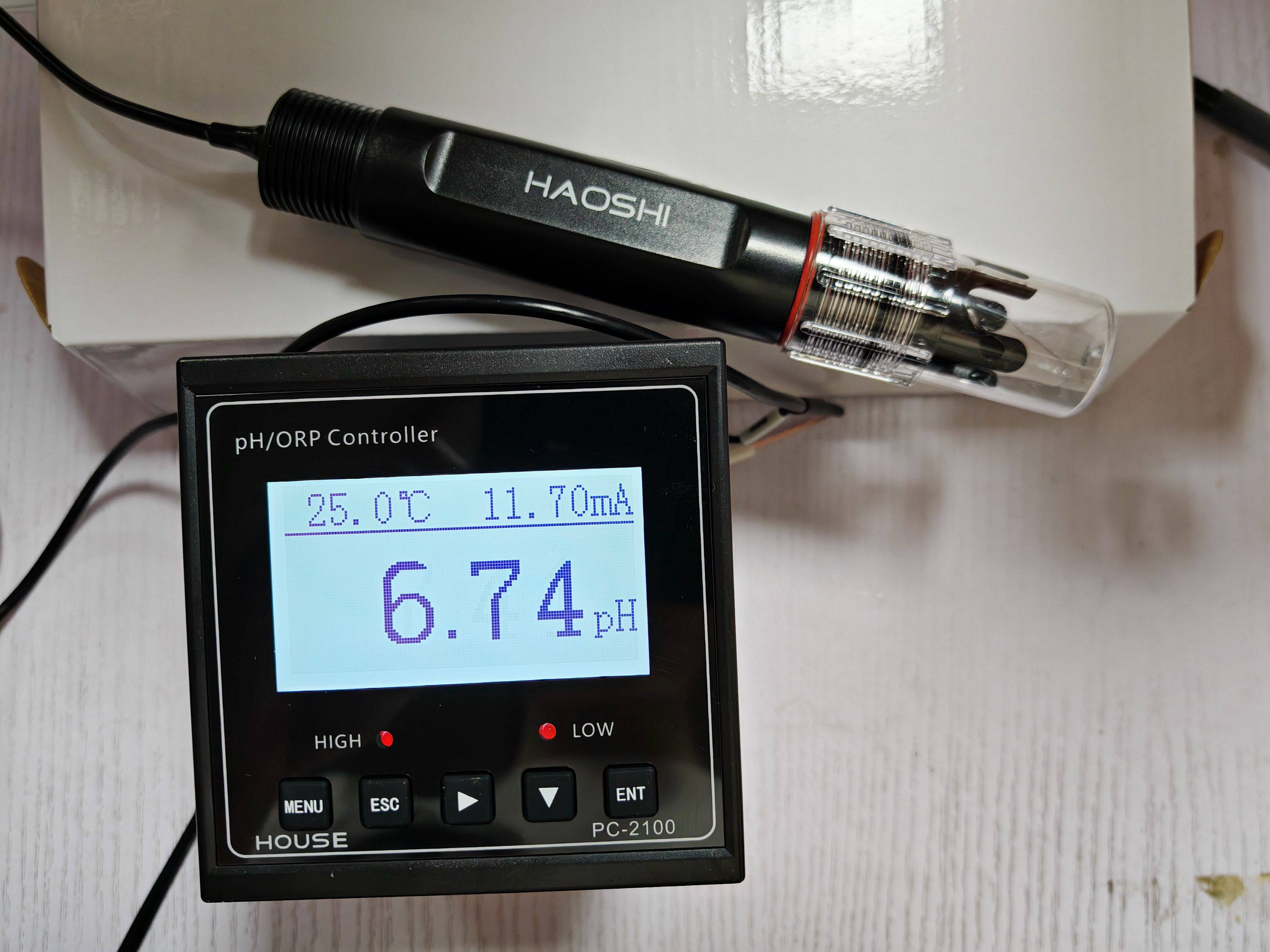 PC-2100型工业在线PH计 PH仪表加5米豪世PH电极 正品保证