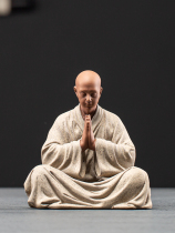 Fine kung fu young monk tea set accessories can raise Zen decorations tea table decoration tea ceremony tea pet ornaments