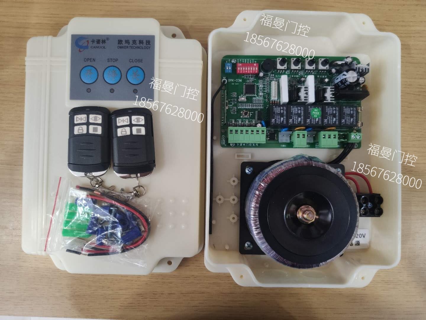 Original Loaded Carnaulin Intelligent Universal Flat Door Opener Controller Control Box Remote Control Power Distribution Cabinet