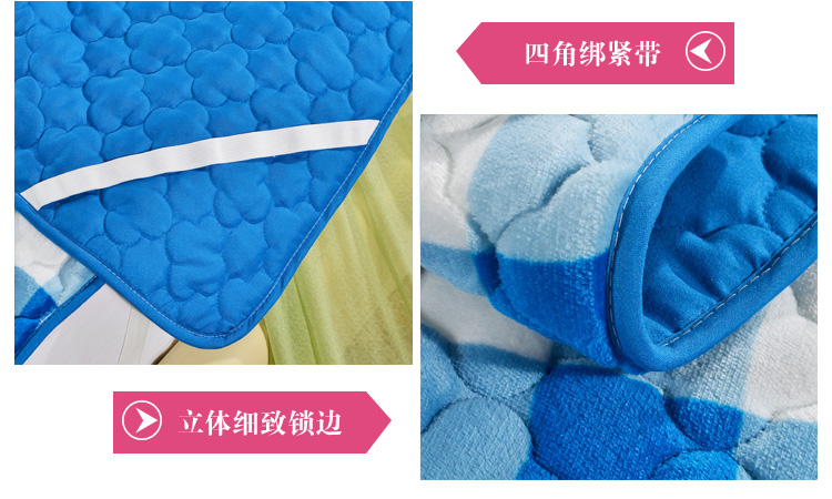 Tatami mat nệm giường nệm 1,5m giường đôi 1,8m giường flannel san hô lông cừu nhung đơn mat cao su tổng hợp
