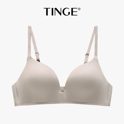 TINGE2件薄款胸罩小胸聚拢性感文胸 光面无痕夏无钢圈运动内衣女-tmall.com天猫