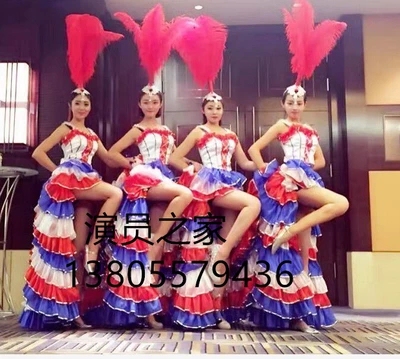 Elegant New Dance Costumes, Original French Classic, Timeless Cancan Dance Performance Costumes, Performance Ethnic Costumes