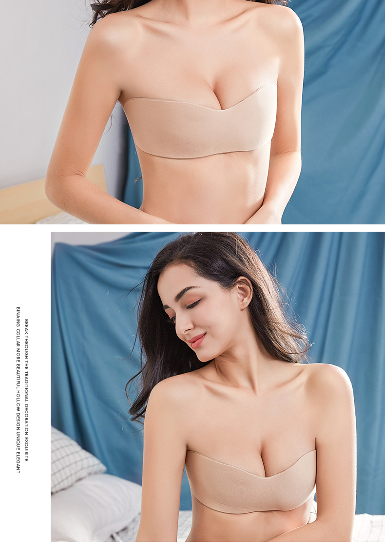 Strapless vô hình áo ngực ngực dính váy cưới tập hợp non-slip trên ống top silicone núm vú sexy nu đồ lót áo ngực