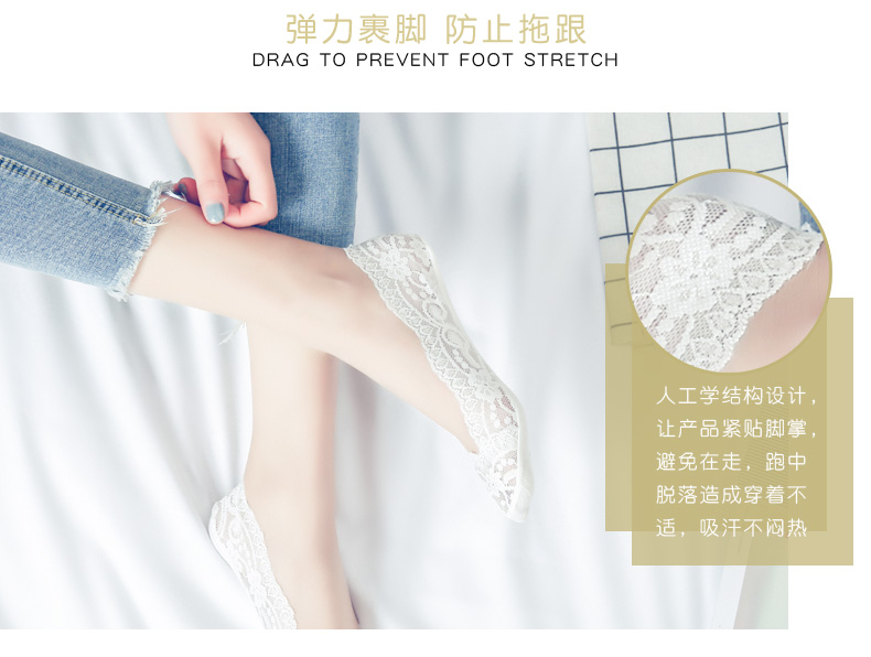 Ren vớ thuyền vớ của phụ nữ mùa hè phần mỏng vô hình nông miệng vớ cotton vớ mùa xuân vớ silicone non-slip vớ thấp phụ nữ tất nam giá tốt