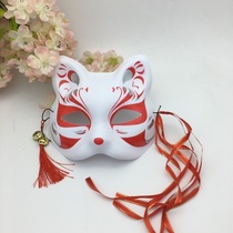 Fox mask half face area ancient style Hanfu Japanese two-dimensional animation Douyin same Halloween props