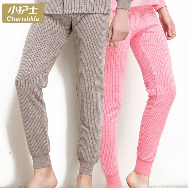 Y tá nhỏ quần ấm cho nam và nữ mùa thu và mùa đông cotton tinh khiết quần dài dài dày - Quần nóng lên