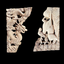 New products Dongyang wood carving Chinese style dragon imitation ancient door and window solid wood flower lattice garden Ancestral Hall Temples Ancient construction Bull Leg Beam