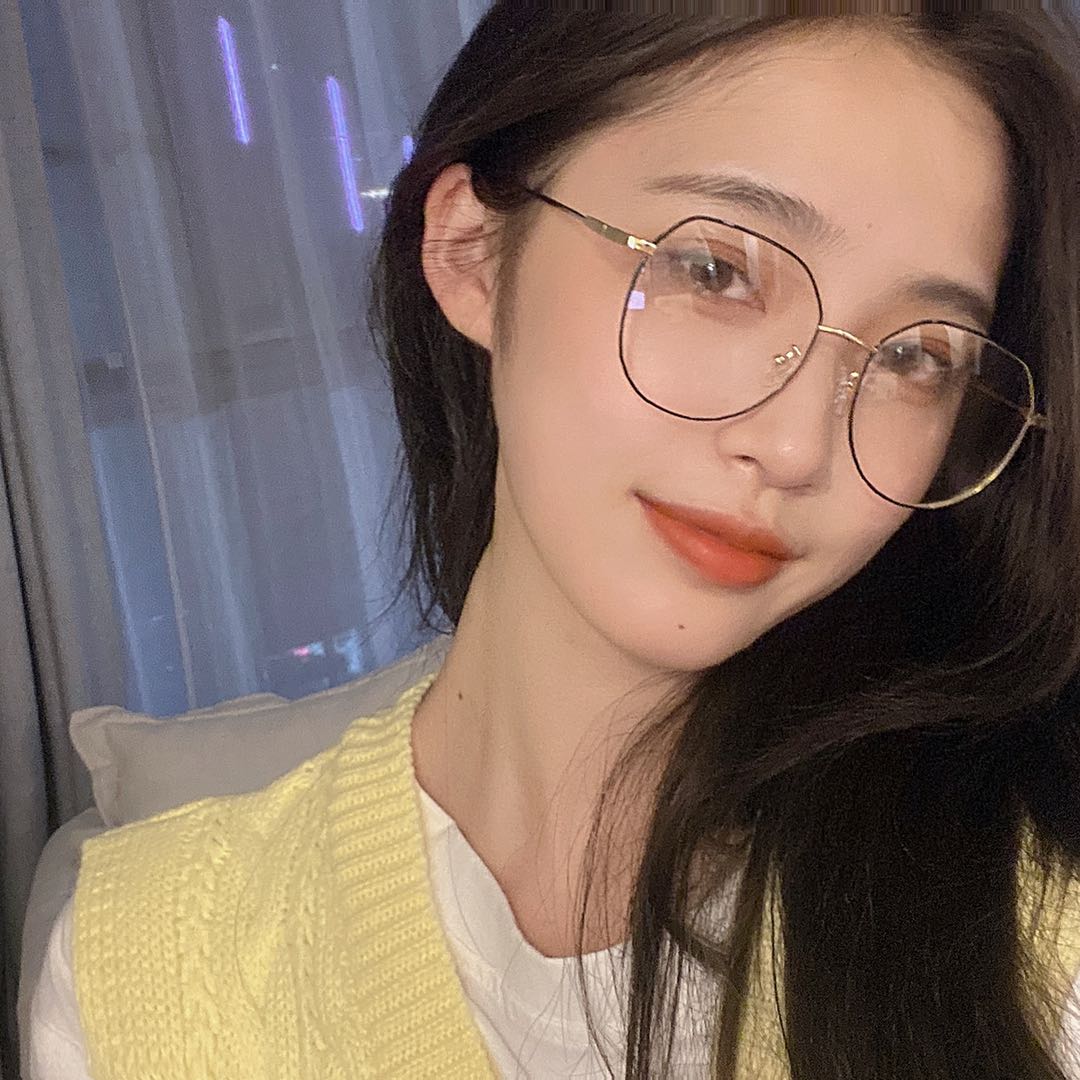 Wave-cleaning radiation-resistant myopia glasses femalable degree computer eye frame anti-blue light goggles flat light Korean version