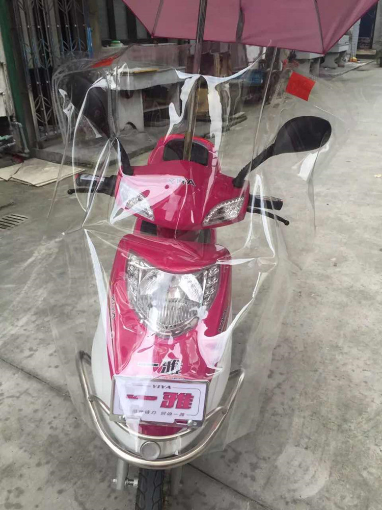 Dày trong suốt xe gắn máy ba bánh xe điện kính chắn gió trên tấm để tăng phía trước nhấp nháy nhựa windproof kính chắn gió xe máy wave rsx