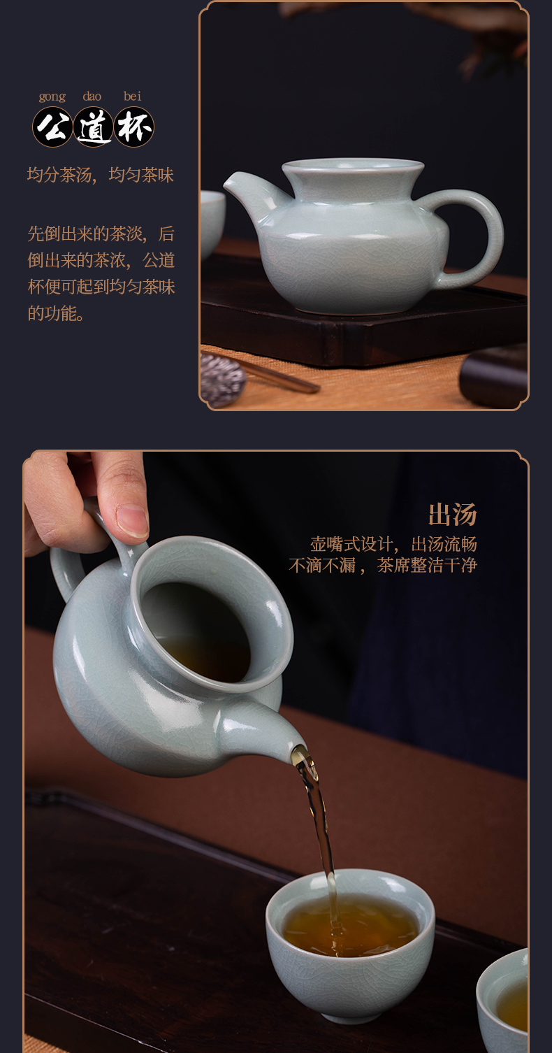 Your up tea suit household kung fu tea set jingdezhen porcelain slice of a complete set of tea set the teapot tea cup and cup