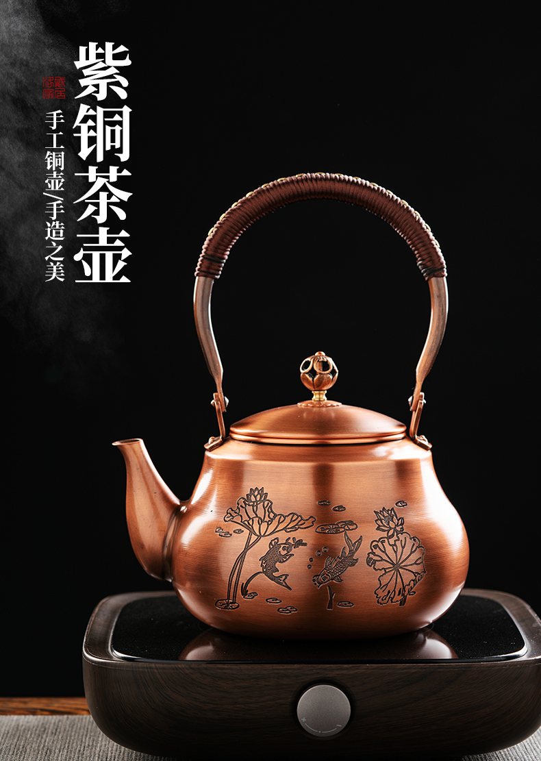 Lotus in more plates to boil the kettle manual kettle household electrical TaoLu high - temperature teapot large - capacity single pot