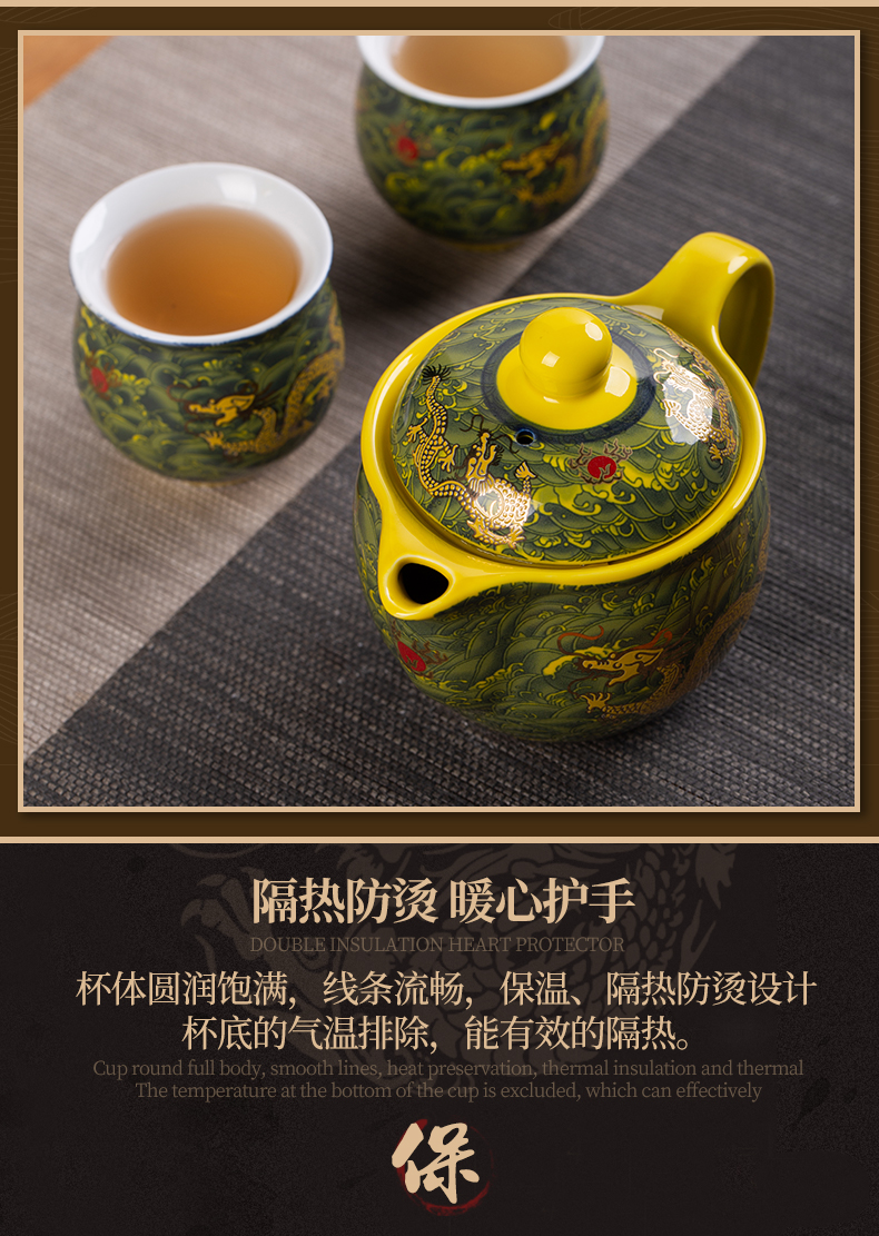 The ceramic teapot double anti hot filter single pot of domestic cup ultimately responds kung fu tea mercifully tea kettle