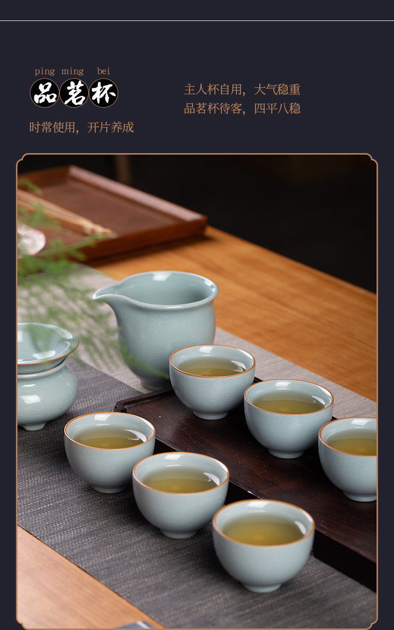 Your up the was set home sitting room jingdezhen ceramic kung fu tea tureen teapot teacup of a complete set of gift boxes