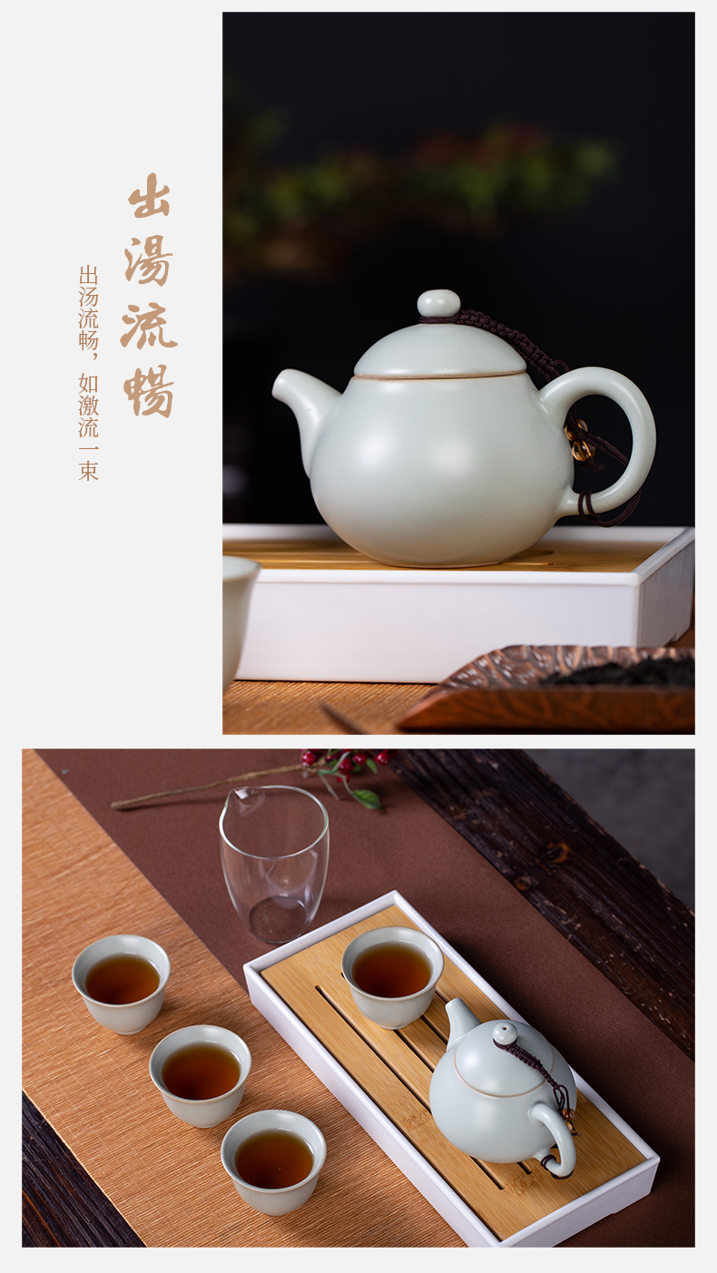 Your up kung fu tea set piece suit household contracted to leave but keep Your porcelain teapot teacup ceramic tea tray was small tea table