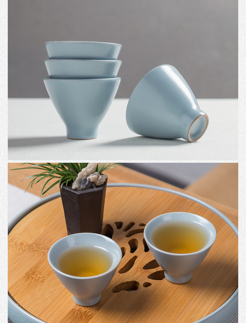 Blower, small jingdezhen ceramic cups hat to cup your up slicing kunfu tea cup meditation cup your porcelain sample tea cup