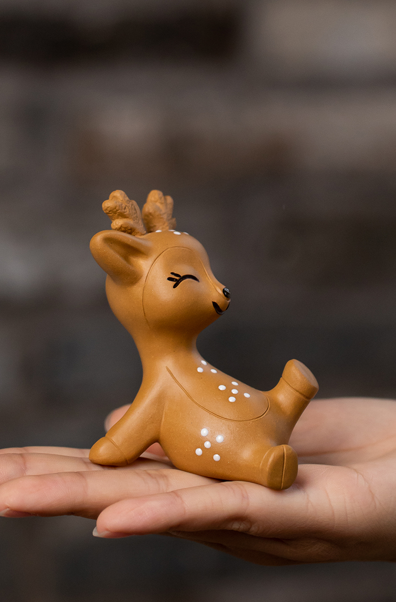 Furnishing articles pet boutique, tea to tea purple sand tea play sika tea decorated tea set decoration accessories