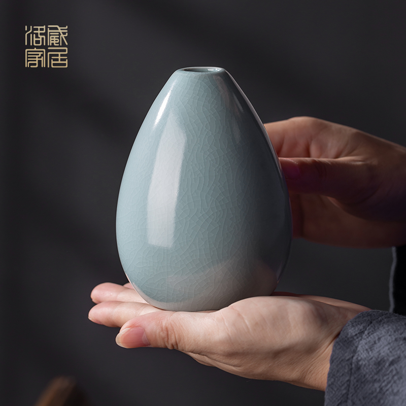 And your up cyan porcelain vase day I and contracted flower tea flowers inserted tea table furnishing articles accessories
