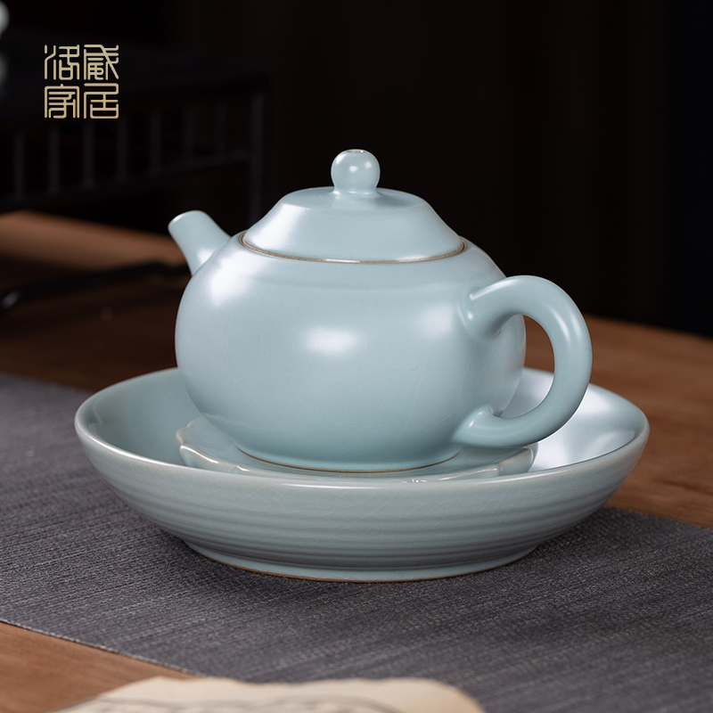 And your up pot pot bearing jingdezhen ceramic tea set accessories kung fu tea pot pad Chinese dry terms trays