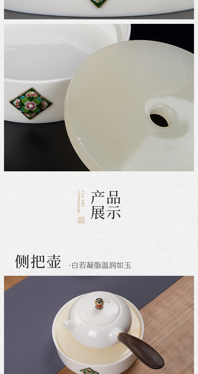 White porcelain ceramic cups sample tea cup masters cup single CPU jingdezhen porcelain tea pot lid to use just a cup of tea filter