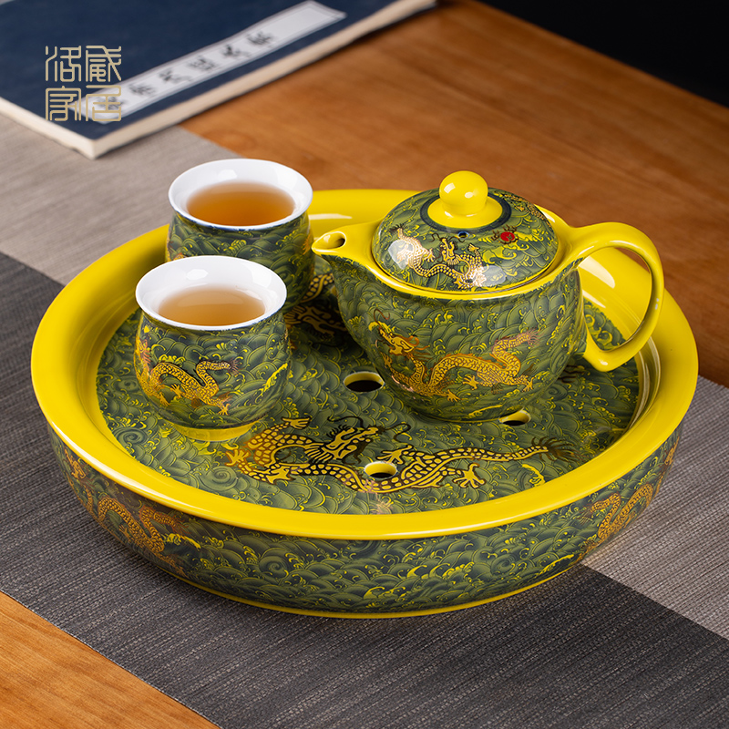 The ceramic teapot double anti hot filter single pot of household drinking water cups kung fu tea tea kettle