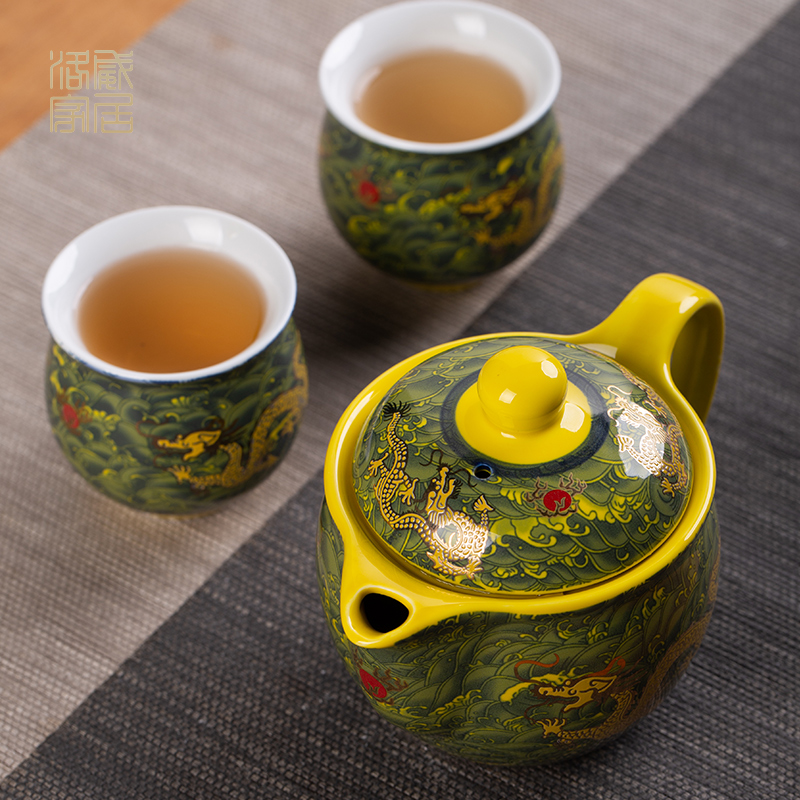 The ceramic teapot double anti hot filter single pot of domestic cup ultimately responds kung fu tea mercifully tea kettle