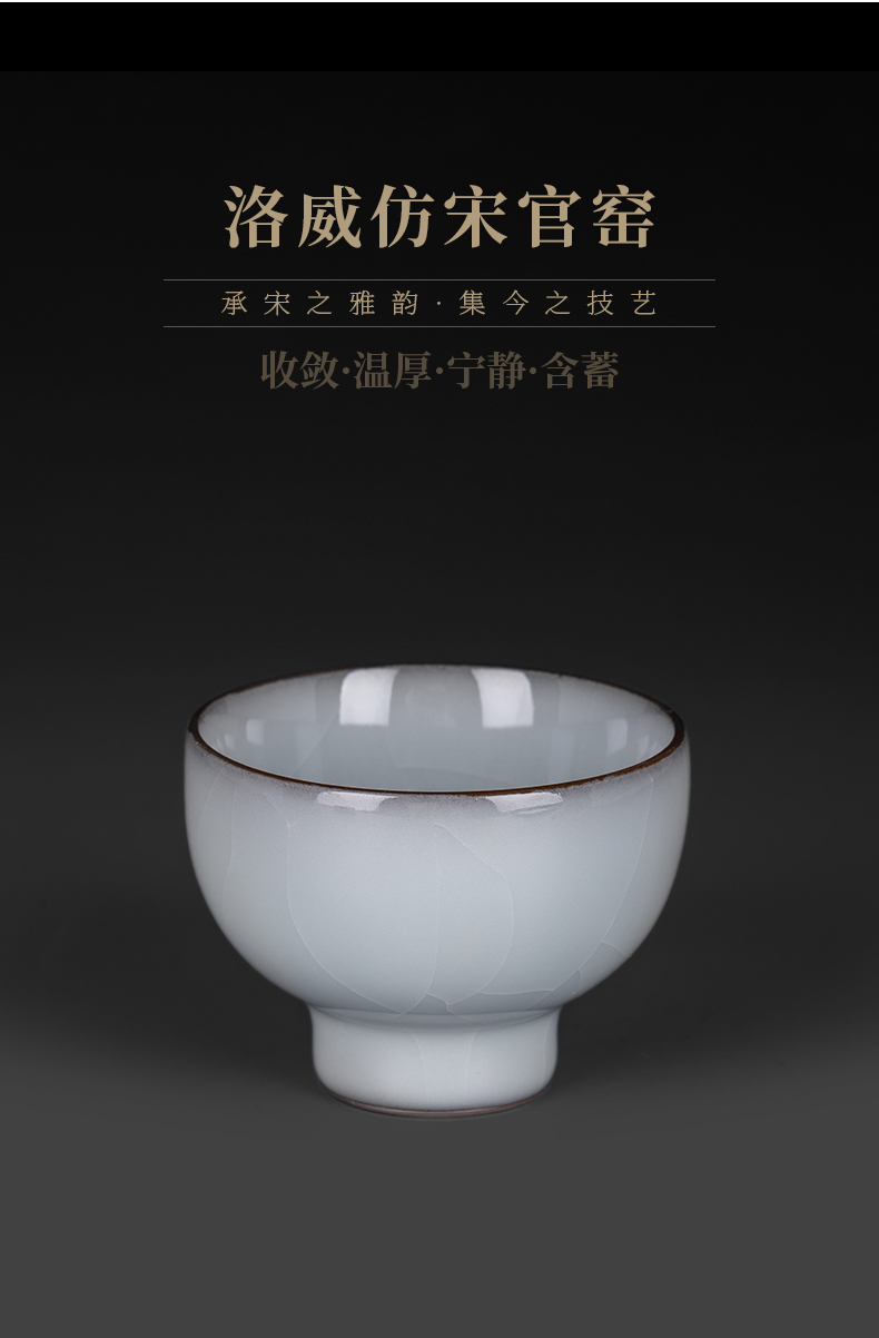 Guanyao sample tea cup jingdezhen ceramic cups high - end tea sets, small single CPU single master cup kung fu tea cups