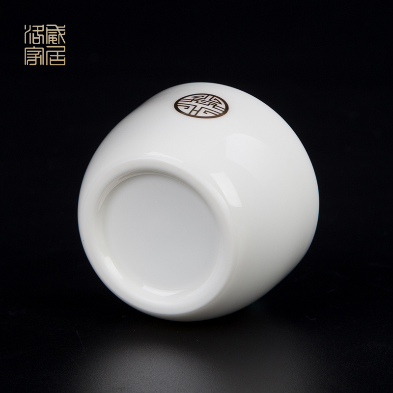 White porcelain ceramic cups sample tea cup masters cup single CPU jingdezhen porcelain tea pot lid to use just a cup of tea filter