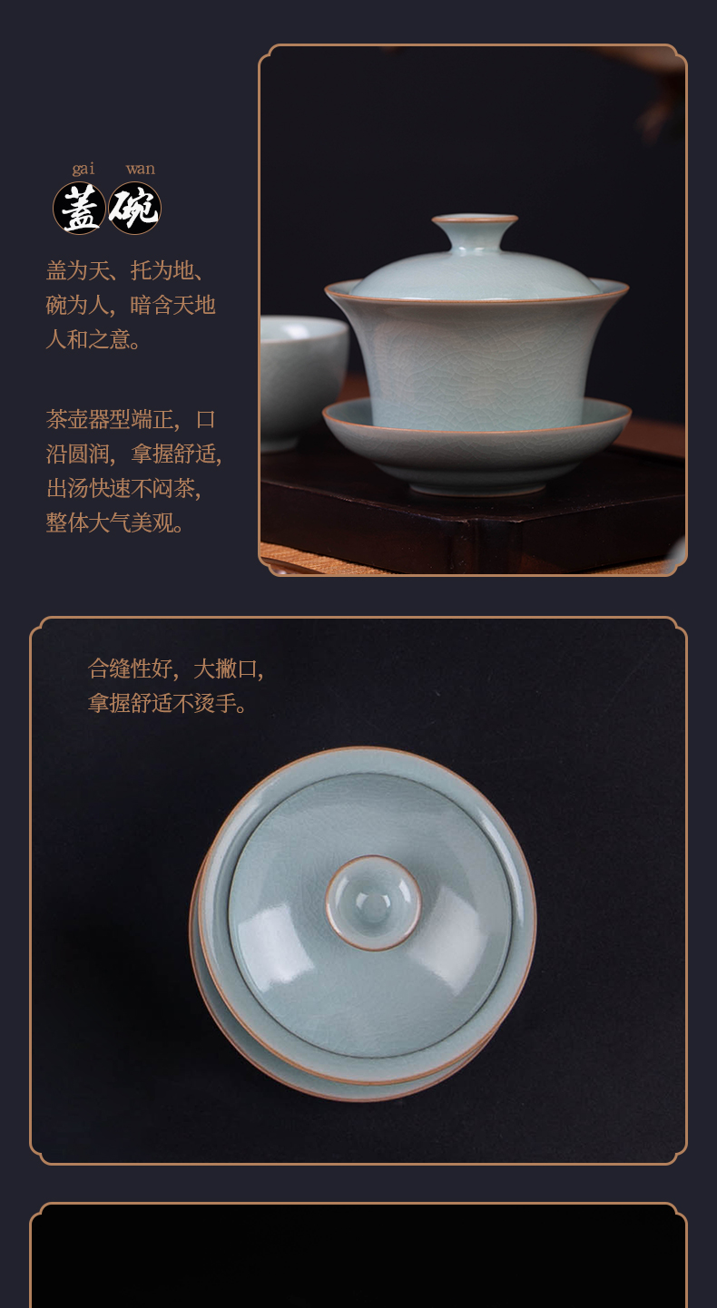 Your up tea suit household kung fu tea set jingdezhen porcelain slice of a complete set of tea set the teapot tea cup and cup