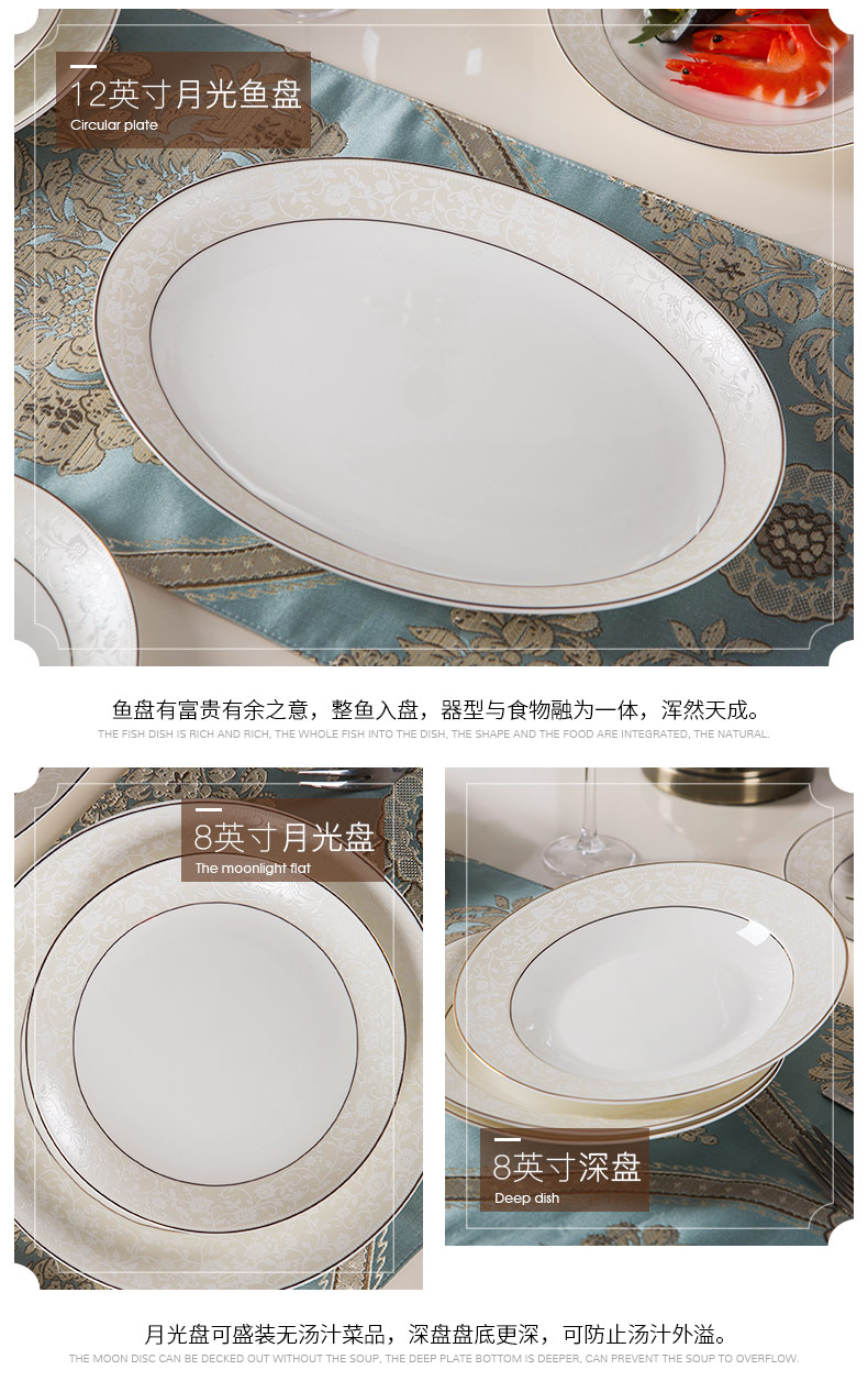 Korean dishes, dishes suit household ceramics to use combination marriage bowl chopsticks gift box jingdezhen ceramic tableware