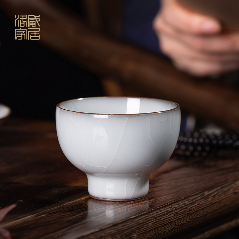Guanyao sample tea cup jingdezhen ceramic cups high - end tea sets, small single CPU single master cup kung fu tea cups
