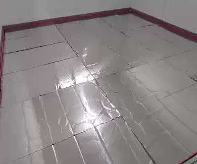 From here, dry wipe-free backfill floor heating module water floor heating module household aluminum foil floor heating tube thin floor heating