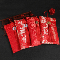 Upscale woven brocade fabric Made in China New Years wedding New Years red envelope gift gift Lilly is a seal RMBtwenty thousand