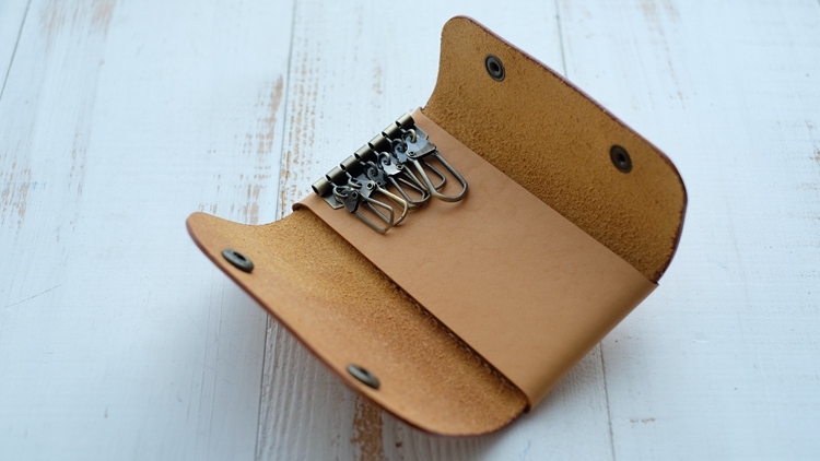 Túi da handmade ví đựng túi chìa khóa một túi nữ đa chức năng có thể đặt thẻ có thể đặt gói thẻ chìa khóa ví da nữ
