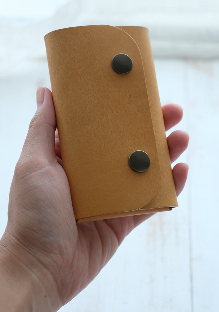 Túi da handmade ví đựng túi chìa khóa một túi nữ đa chức năng có thể đặt thẻ có thể đặt gói thẻ chìa khóa ví da nữ