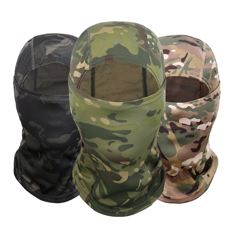 Riding hood Outdoor military fan Tactical sleeve Head cap Men's speed Dry sunscreen windproof Breathable Riding Ice Silk Mask Scarf