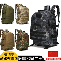 Outdoor backpack military fan tactical backpack student large capacity multifunctional school bag hiking mountaineering bag backpack