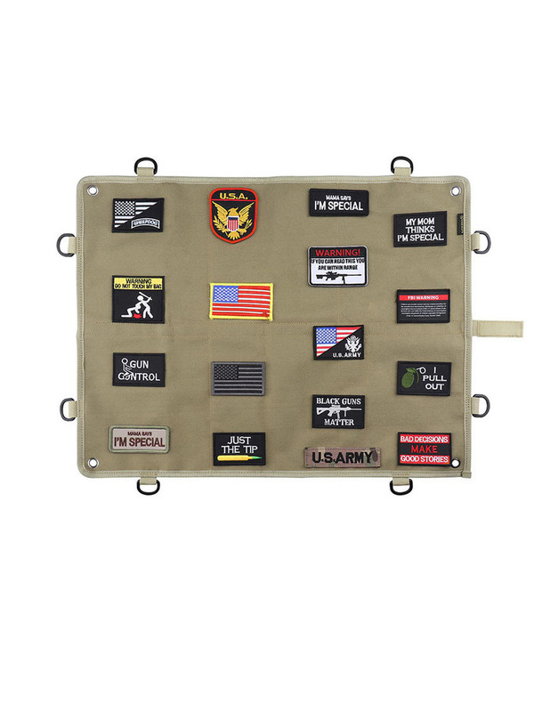 Velcro Armband Storage Board Military Enthusiast Badge Adhesive Hanging Cloth Foldable Medal Organizer Tactical Wall Display Sticker