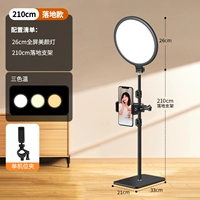 【落地款210cm支架】26cm圆形全面屏灯+单机位