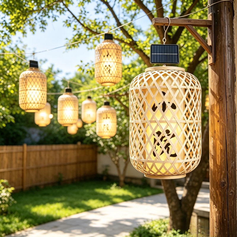 Eaves Lamp, Solar Bamboo Lamp, Outdoor Waterproof Gate Lantern, Chandelier, Garden Lamp, Antique Atmosphere Decorative Lamp Eaves Lamp, Solar Bamboo Lamp, Outdoor Waterproof Gate Lantern, Chandelier, Garden Lamp, Antique Atmosphere Decorative Lamp