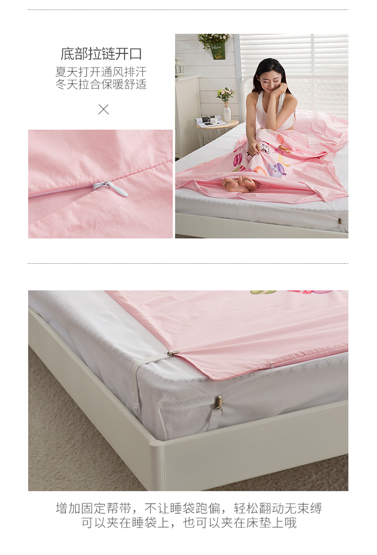 Người lớn xách tay du lịch cotton bẩn bẩn chống bẩn túi ngủ sheets khách sạn khách sạn sức khỏe duy nhất 1.2 tăng