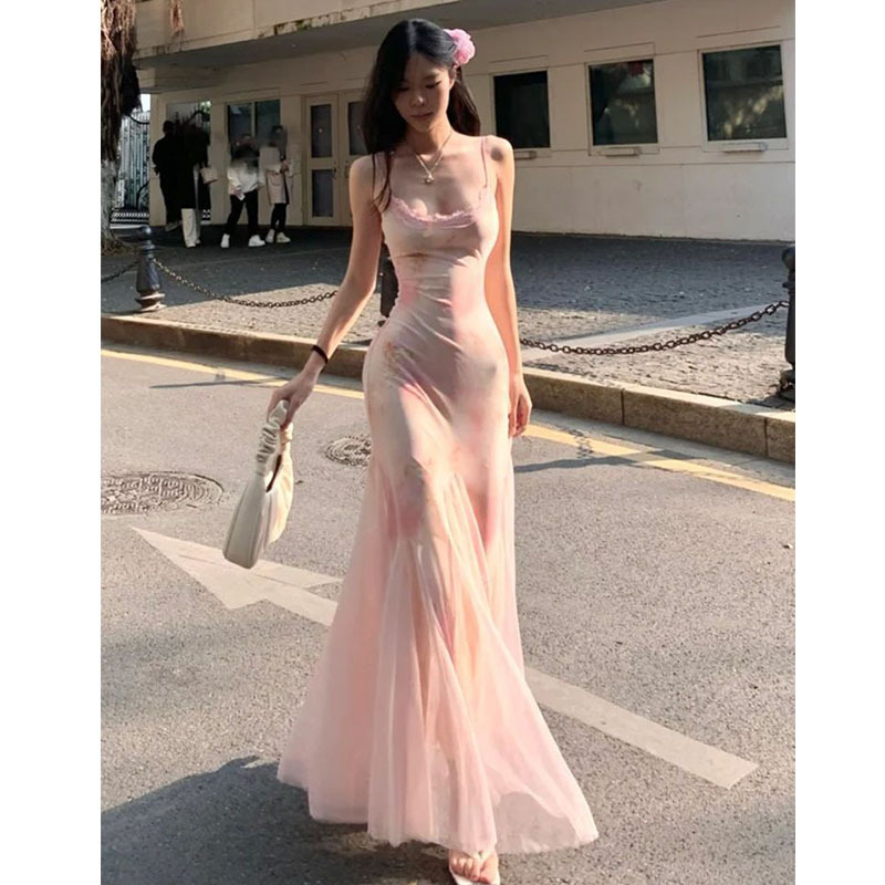 High-End Floral Dress for Women in Summer