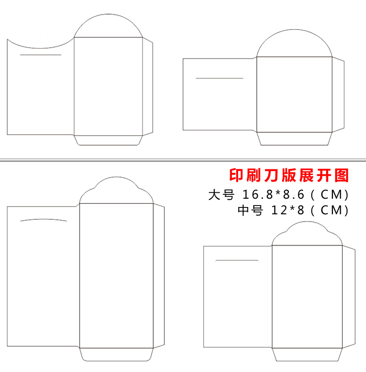 红包印刷刀版展开图