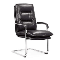 Leather conference chair simple computer chair stool home learning company staff office chair conference room bow foot
