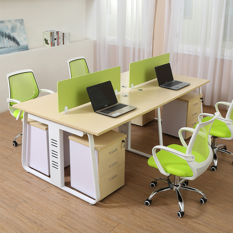 Office furniture simple modern staff computer table and chair combination screen work card position staff desk Guangzhou