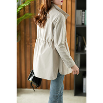 U Home Korean version Wind clothes Girl small sub 2022 spring new collection waist display slim lap collar short Casual Lady Jacket