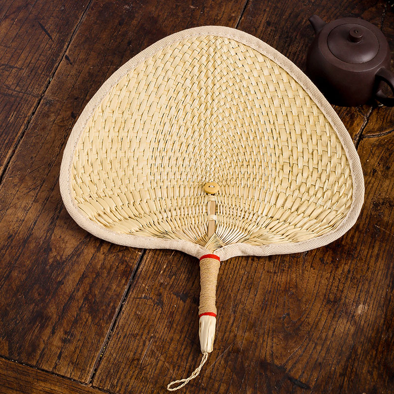 Old fine choreography fan summer fan hand-made hay choreography fan baby na cool mosquito repellent fan brown leaf big pub fan