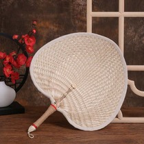 Hand-woven fan-old bag-side summer baby children small scallop mosquito repellent Natcool Pine fan retro style