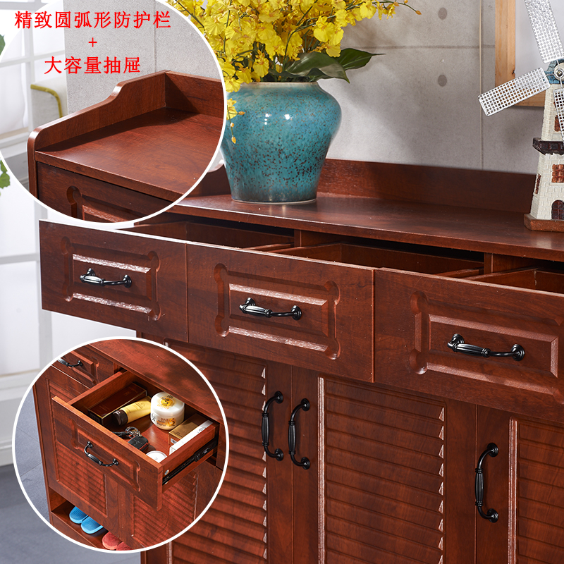 Mediterranean tối giản giày treo kết hợp giữa hiện đại sảnh áo sàn giá để treo quần áo một chiếc giày - Buồng tủ gỗ đựng quần áo